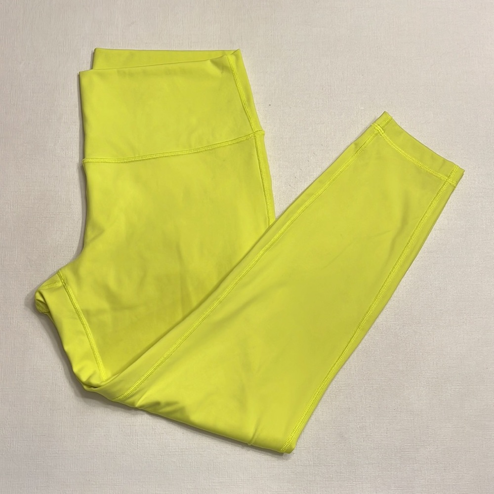 28. Lululemon Wunder Under High-Rise Tight 25" Highlight Yellow